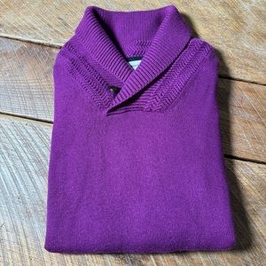 French Connection magenta colored wool blend funnel neck sweater. Men’s XS.